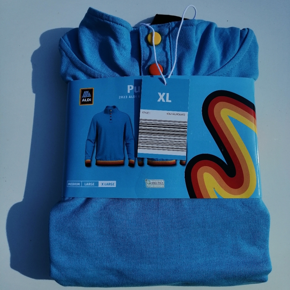 2023 ALDI Gear Capsule Collection - Unisex Teal Pullover, Size XL / NWT